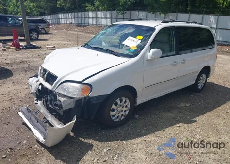 2005 Kia Sedona Ex/Lx z USA, uszkodzony, nr VIN KNDUP132156732142